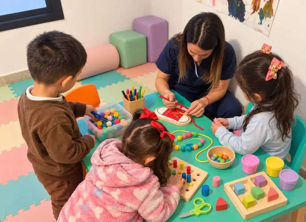 Sesión de terapia ocupacional en Espacio Nodal